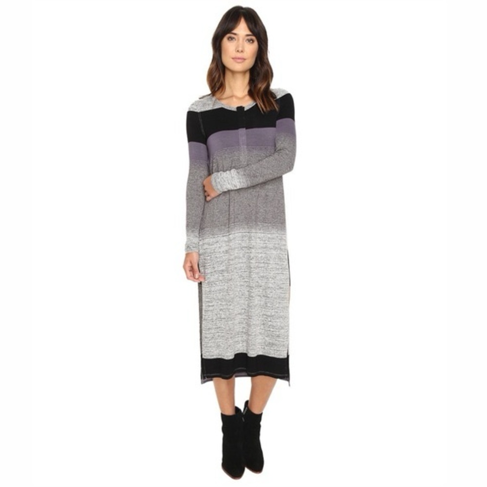 Free People Loretta maxi tunic size small grey combo NWT